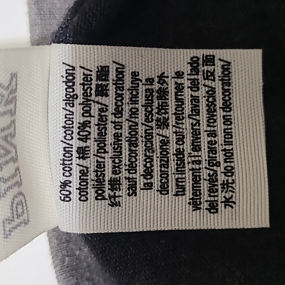 PINK VICTORIA'S SECRET Gray Drop Shoulder V-Neck Long Sleeve Tee Shirt - Small - Picture 8 of 12